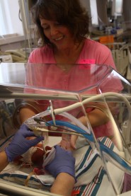 Bonding with my sweet baby boy brought smiles to a face that had been filled with fear.