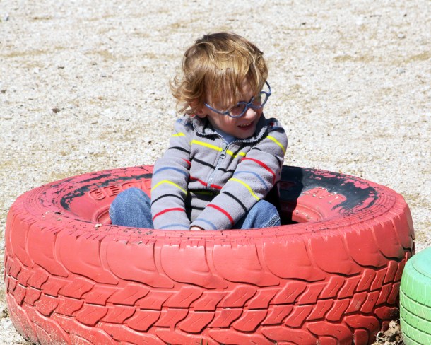 red tire, The Gentle Zoo
