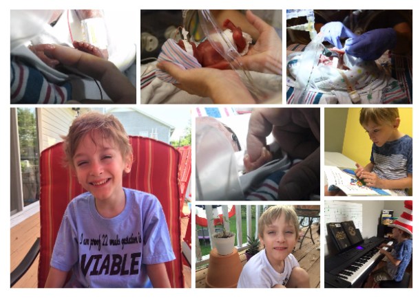 collage seventh birthday